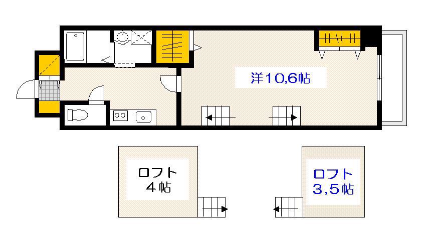 第25やたがいビル(1K/5階)の間取り写真