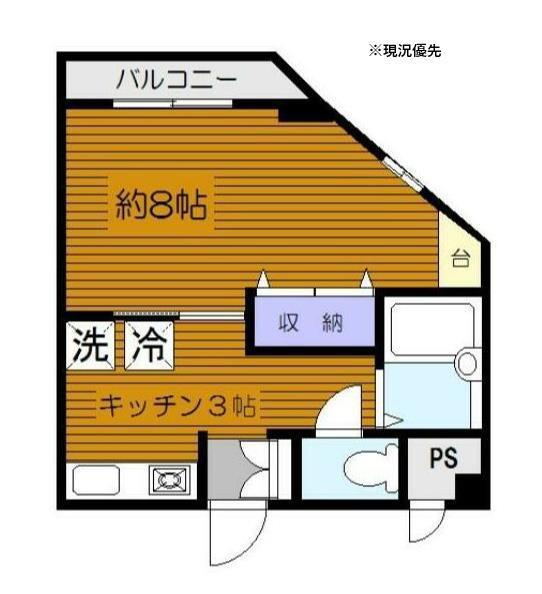 グレイス大倉山(1K/1階)の間取り写真