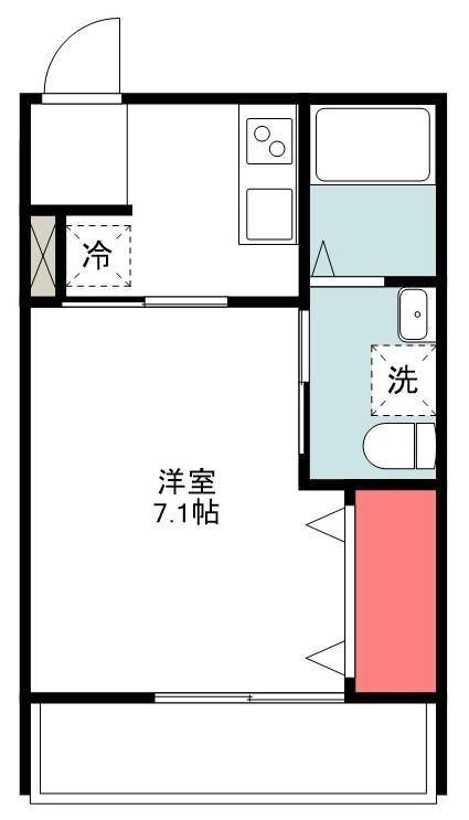 GRANADA(1K/3階)の間取り写真