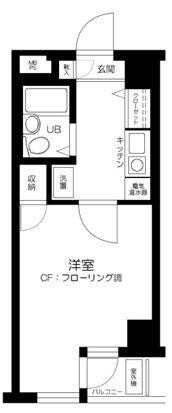 日神パレス東十条(1K/4階)の間取り写真