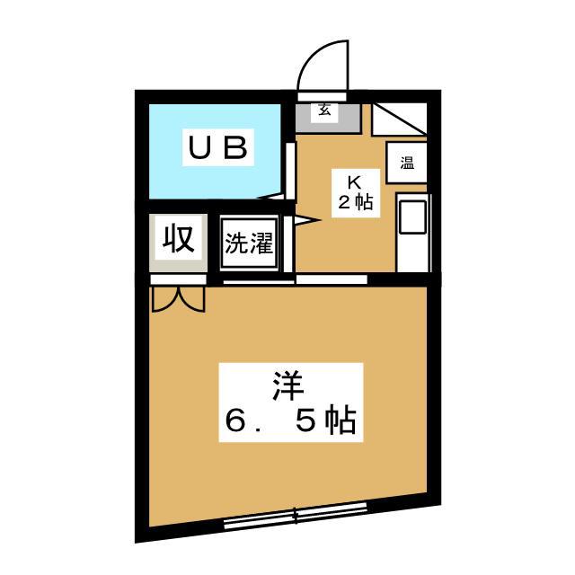 イーストハイツ(1K/1階)の間取り写真