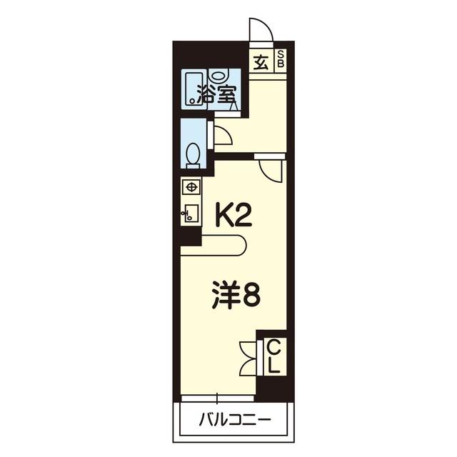 リライズ呉服町(1K/7階)の間取り写真