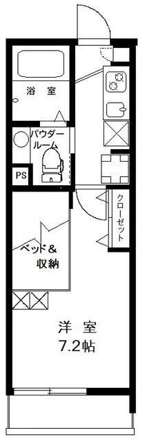 MY STYLE 氷川参道(1K/3階)の間取り写真
