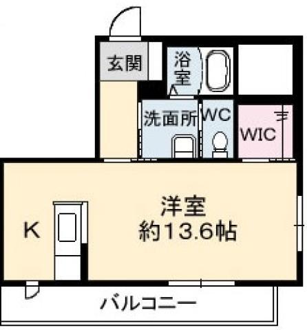 シャーメゾン佐古(ワンルーム/2階)の間取り写真