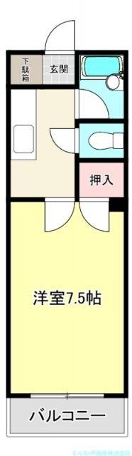 ラフォーレ8番館(1K/1階)の間取り写真