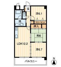 グランメール21(3LDK/3階)の間取り写真