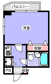 クリオ横須賀中央壱番館(ワンルーム/5階)の間取り写真