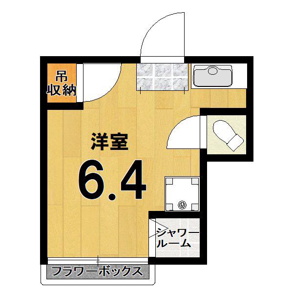 コプリハウス(ワンルーム/3階)の間取り写真