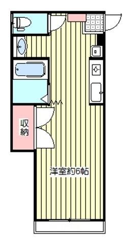 セゾン壱番館(ワンルーム/4階)の間取り写真
