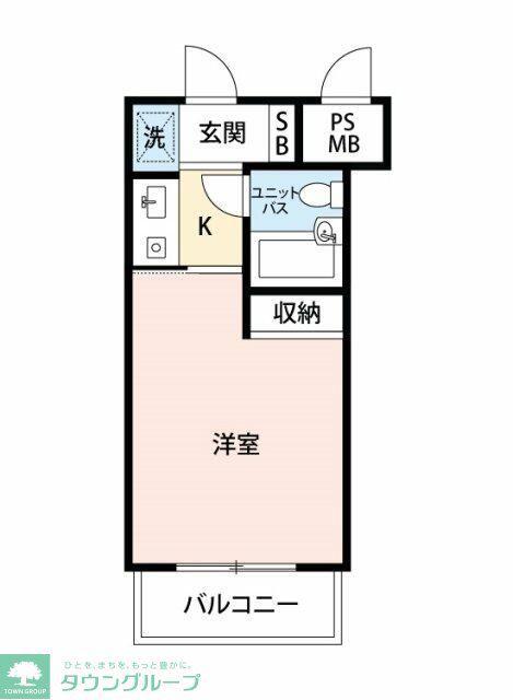 スカイコート池袋第5(ワンルーム/4階)の間取り写真