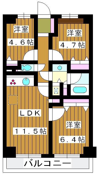 LANAI CLARTE29(3LDK/5階)の間取り写真