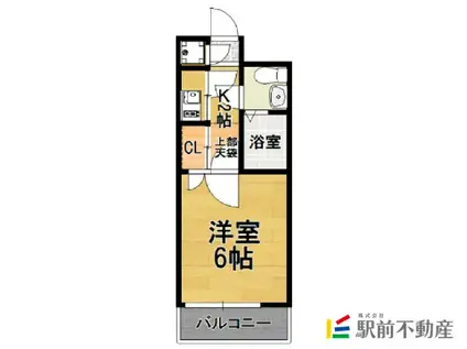 エステートモア鳥飼NOVA(1K/3階)の間取り写真