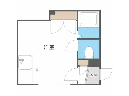 イデア21(ワンルーム/3階)の間取り写真