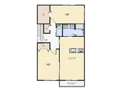 パインポート(2LDK/2階)の間取り写真
