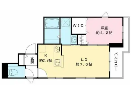 パセオ ヴィラ(1LDK/3階)の間取り写真