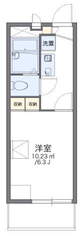 レオパレス雅(1K/2階)の間取り写真