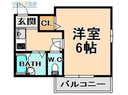 メゾンフジ(1K/2階)の間取り写真