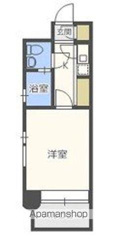 エステート・モア・平尾山荘通(1K/8階)の間取り写真