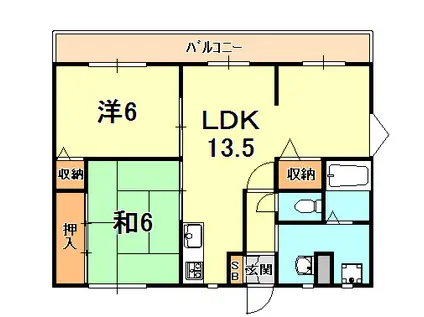 DOMESTIC南光荘(3DK/3階)の間取り写真