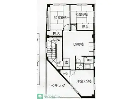 コーポハレルヤ(3DK/3階)の間取り写真