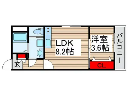 BH新松戸I(1LDK/3階)の間取り写真