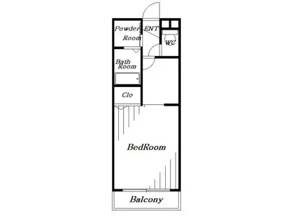 ブレスィング幕張(1K/1階)の間取り写真