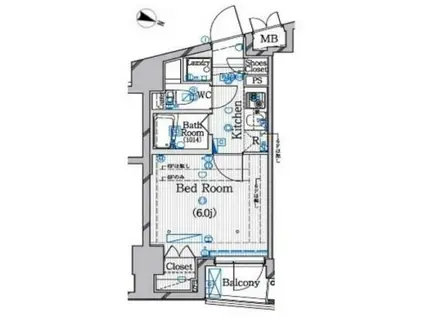 LE-LION IKEBUKURO(1K/4階)の間取り写真