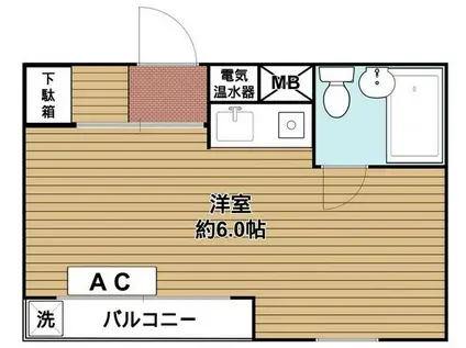 三葉マンション(ワンルーム/1階)の間取り写真
