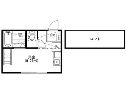 PRIMO井土ヶ谷(ワンルーム/2階)の間取り写真