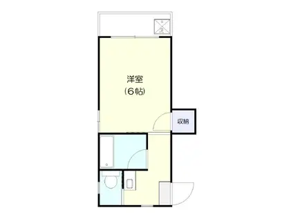 サンライズ国府宮(1K/1階)の間取り写真