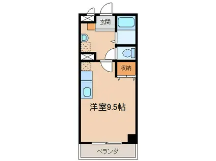 第3さくらマンション(ワンルーム/8階)の間取り写真