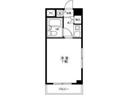 ジェイパーク両国(1K/3階)の間取り写真
