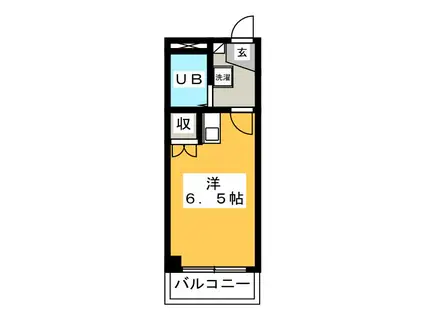 IXYZ真砂(ワンルーム/4階)の間取り写真