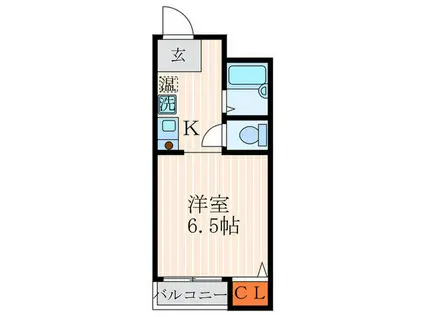 ノアシス東山(1K/3階)の間取り写真