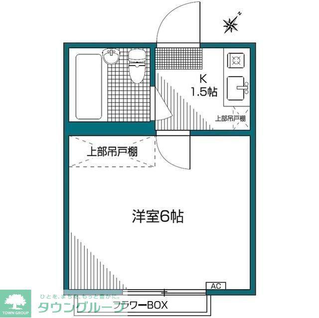 ピア下北沢(1K/3階)の間取り写真