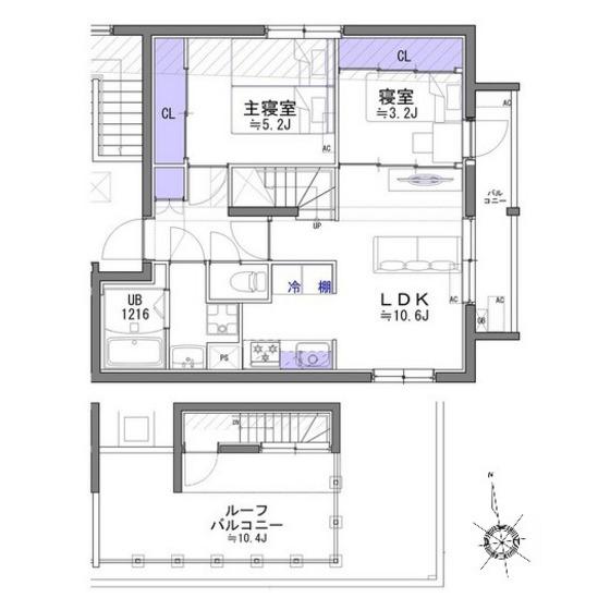 KS66/635(2LDK/3階)の間取り写真