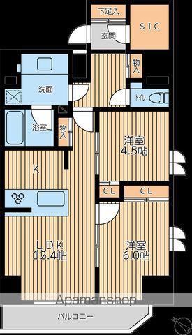 CITY LUX YOKOHAMA(2LDK/8階)の間取り写真