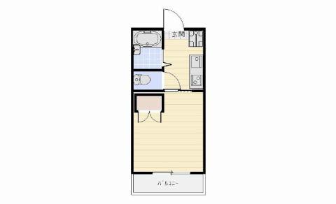 MAISON SKYHAWK(1K/2階)の間取り写真