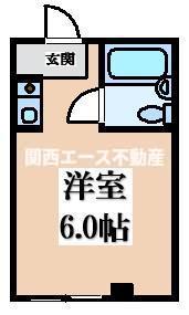 YOUハイム寿(ワンルーム/4階)の間取り写真