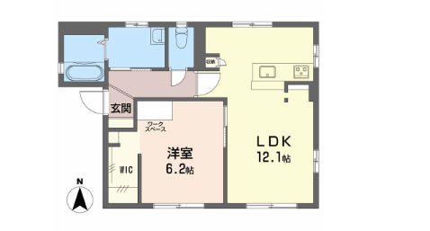 キヨコランテ(1LDK/1階)の間取り写真