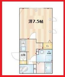 ココキューブ東日暮里(1K/5階)の間取り写真