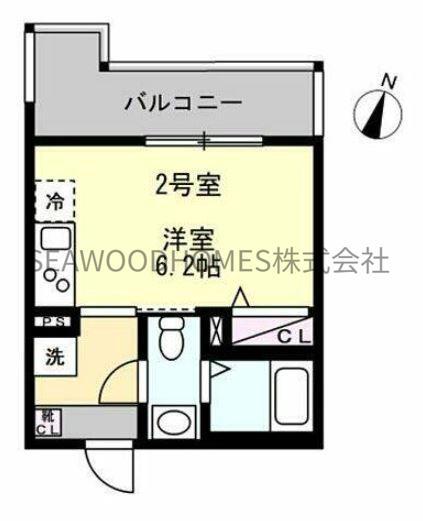 BAYS金沢八景(1K/3階)の間取り写真
