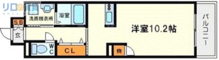 プレサンス新大阪ステーションフロント(1K/4階)の間取り写真