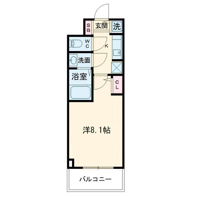 S-RESIDENCE 都島(1K/5階)の間取り写真