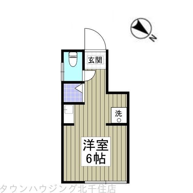コートM&APART7(ワンルーム/1階)の間取り写真