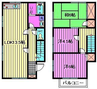 JR川越線 指扇駅 徒歩5分 2階建 築31年(3LDK/1階)の間取り写真