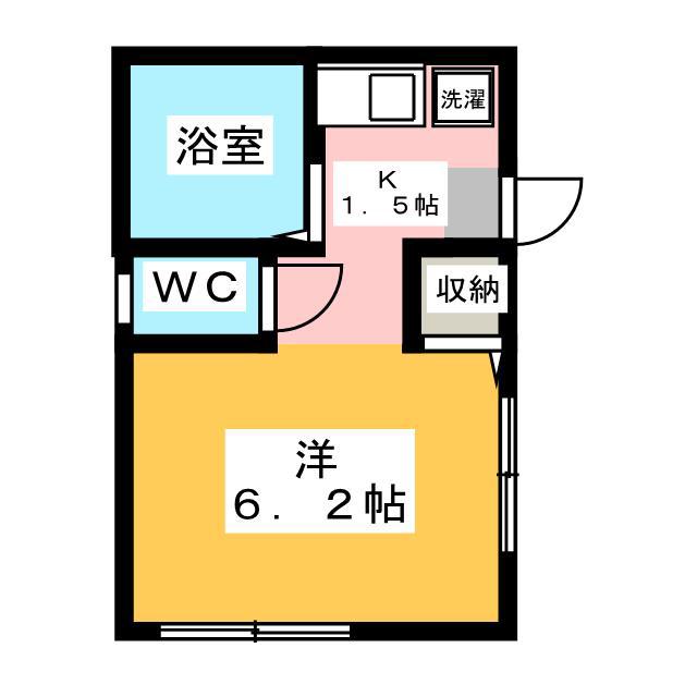 FULL HOUSE(ワンルーム/1階)の間取り写真