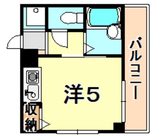 千代が丘マンション(ワンルーム/3階)の間取り写真