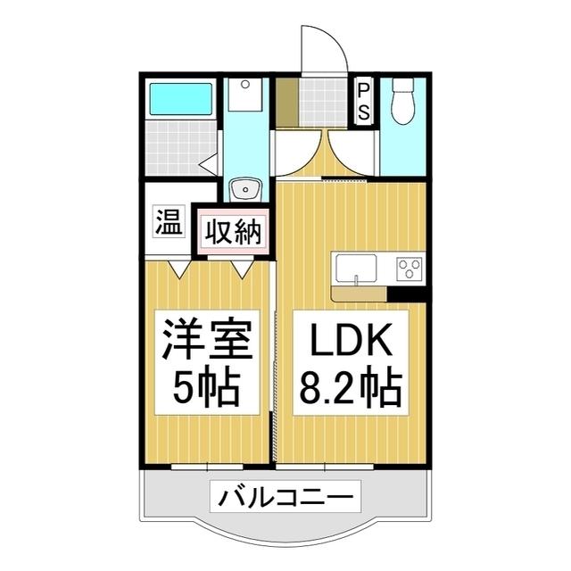 MIGNONNE(1LDK/2階)の間取り写真