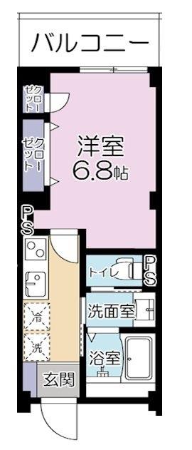 MAISON FUTABA(1K/2階)の間取り写真